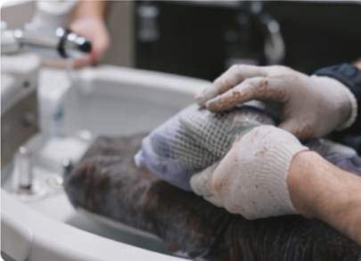 hair patch cleaning